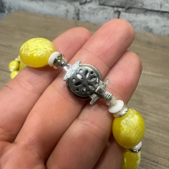 EUC Louise Carter Set Of Beaded Gemstone Necklaces In Box (Yellow & Turquoise) - Picture 5 of 15